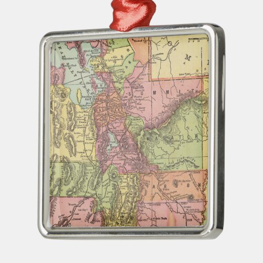 Utah Silbernes Ornament (Links)