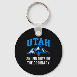 Utah Skifahren außerhalb des gewöhnlichen Colleges Schlüsselanhänger