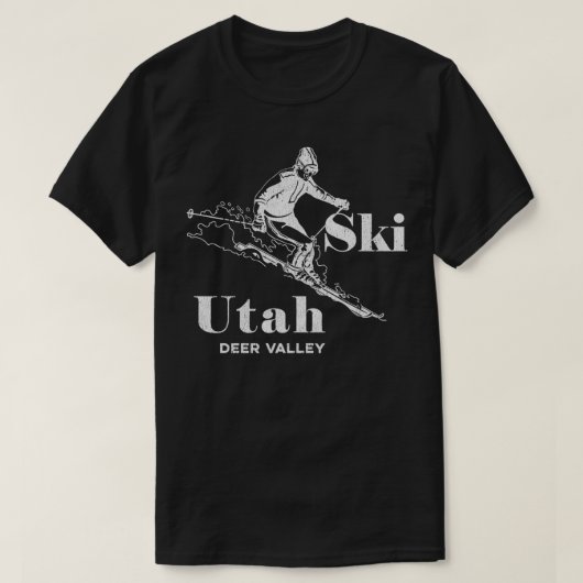 Utah Skiing Deer Valley Ski T-Shirt (Design vorne)