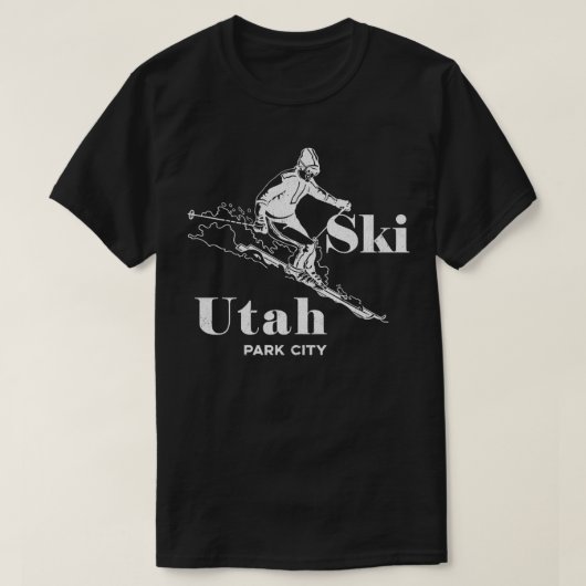 Utah Skipark City Ski T-Shirt (Design vorne)