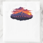 Utah Skyline Aufkleber (Tasche)