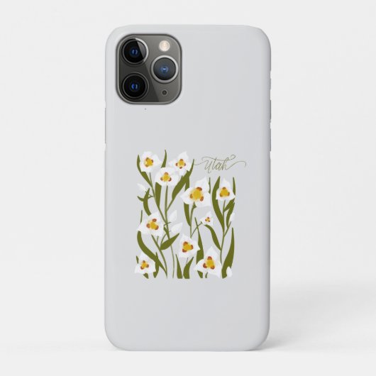 Utah Staat Blume iPhone Case (Rückseite)