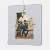 Utah Staat Foto-Eingabe und Ortsname Keramikornament (Links)