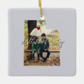 Utah Staat Foto-Eingabe und Ortsname Keramikornament (Vorderseite)