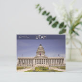 Utah Staat Hauptstadt in Salt Lake City Utah Postkarte (Stehend Vorderseite)