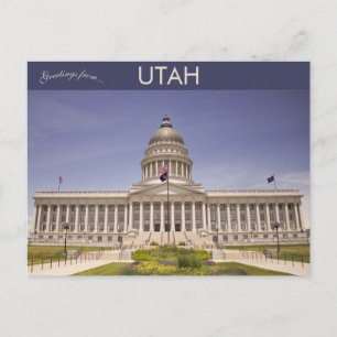 Utah Staat Hauptstadt in Salt Lake City Utah Postkarte