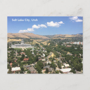 Utah Staat Hauptstadt - Salt Lake City Postkarte