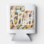 Utah Staat Illustriert Map Dosenkühler (Rückseite)