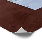 Utah Staat License Plate Karte Poster (Ecke)