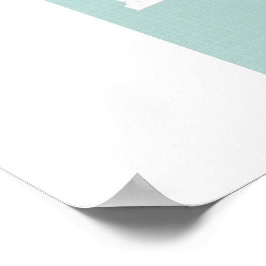 Utah Staat Motto Slogan Poster (Ecke)