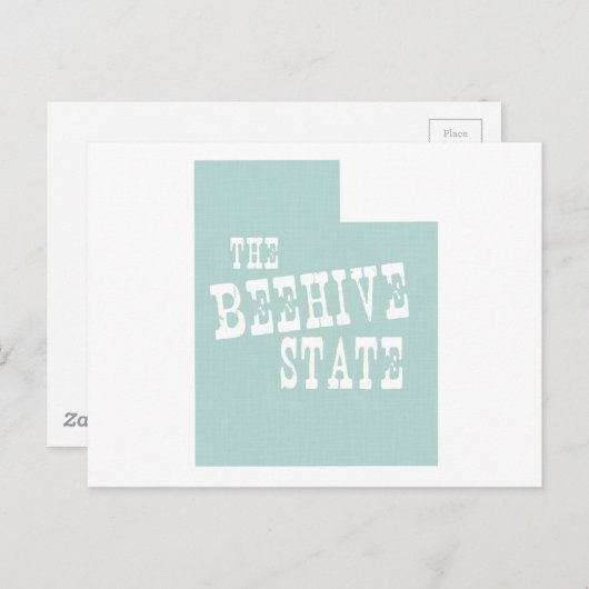 Utah Staat Motto Slogan Postkarte (Vorne/Hinten)