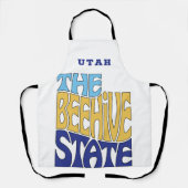 Utah Staat Nickname Word Art Schürze (Vorderseite)