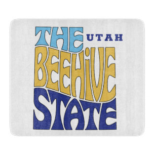 Utah Staat Nickname Word ArtCutting Board Schneidebrett