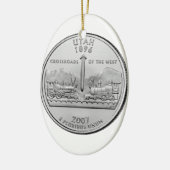 Utah Staat Quarter Keramikornament (Links)