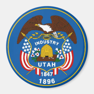 Utah-Staats-Flaggen-Magnet Magnet