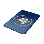 Utah Staatsflagge Badematte (Schrägansicht)