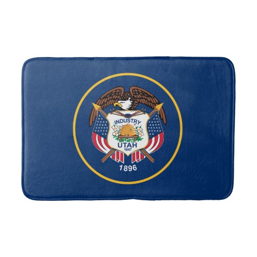 Utah Staatsflagge Badematte (Vorderseite)