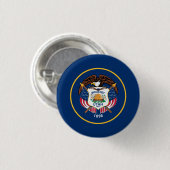 Utah Staatsflagge Button (Vorne & Hinten)