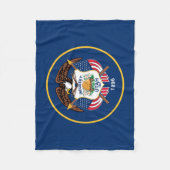 Utah Staatsflagge Fleecedecke (Vorderseite)