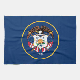 Utah Staatsflagge Geschirrtuch