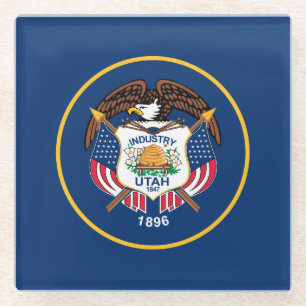 Utah Staatsflagge Glasuntersetzer