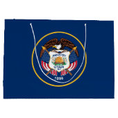 Utah Staatsflagge Große Geschenktüte (Rückseite)