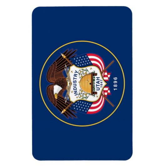 Utah-Staatsflagge Magnet (Vertikal)