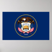 Utah-Staatsflagge Poster (Vorne)