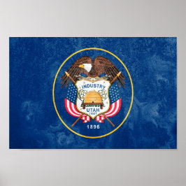 Utah-Staatsflagge Poster