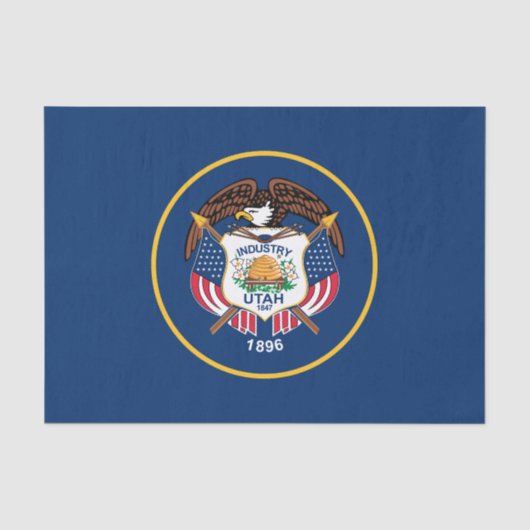 Utah Staatsflagge Seidenpapier (Vorderseite)