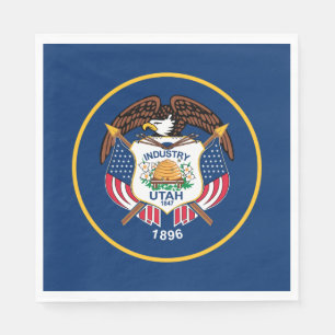 Utah Staatsflagge Serviette