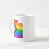 Utah Staatsstolz LGBTQ-Fortschrittsstolz Kaffeetasse (Vorderseite Links)