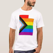 Utah Staatsstolz LGBTQ-Fortschrittsstolz T-Shirt (Vorderseite)