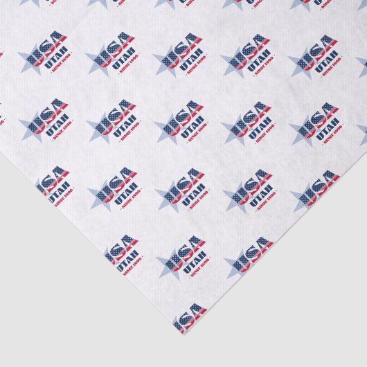 Utah Staatsstolz Tissue Paper Seidenpapier (Ausschnitt)