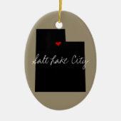 Utah-Stadt Keramik Ornament (Vorne)