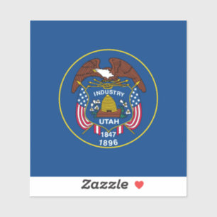 Utah State Flag Design Aufkleber