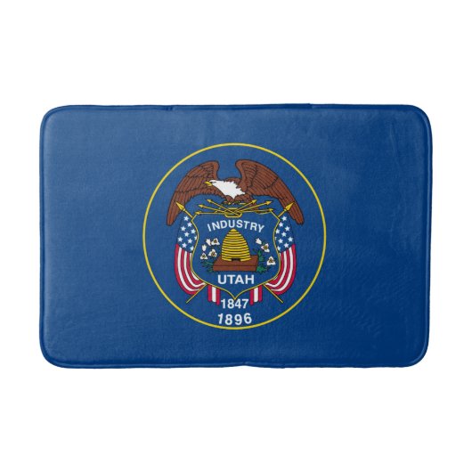 Utah State Flag Design Badematte (Vorderseite)