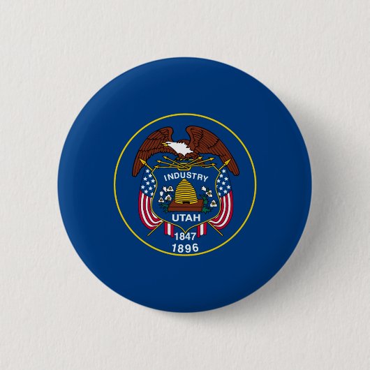 Utah State Flag Design Button (Vorderseite)