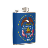 Utah State Flag Design Flachmann (Rechts)