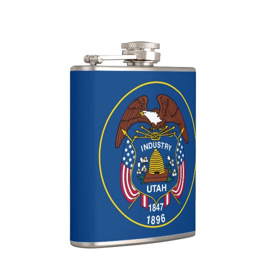Utah State Flag Design Flachmann (Rechts)