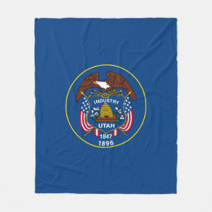 Utah State Flag Design Fleecedecke