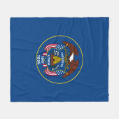 Utah State Flag Design Fleecedecke (Vorderseite (Horizontal))