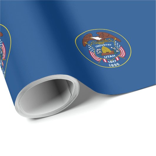 Utah State Flag Design Geschenkpapier (Rolleneckpunkt)