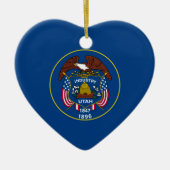 Utah State Flag Design Keramikornament (Vorne)
