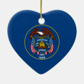 Utah State Flag Design Keramikornament (Hinten)