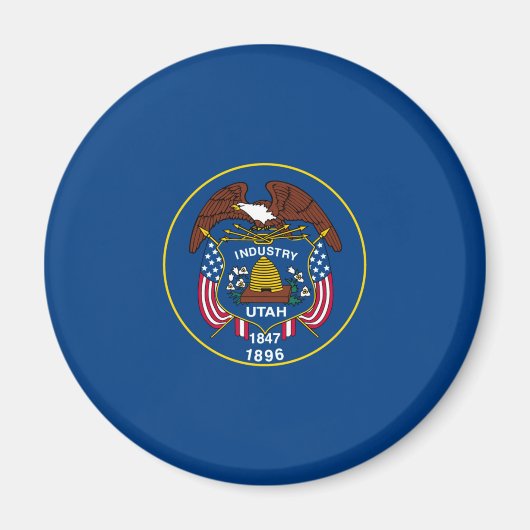 Utah State Flag Design Magnet (Vorne)
