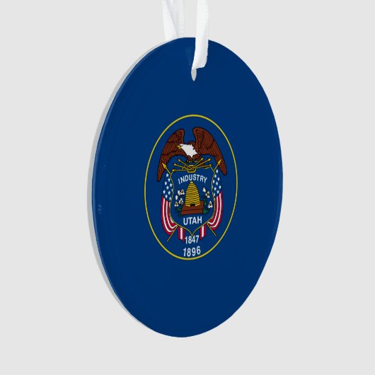 Utah State Flag Design Ornament (Vorderseite)