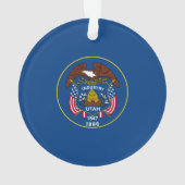 Utah State Flag Design Ornament (Rückseite)