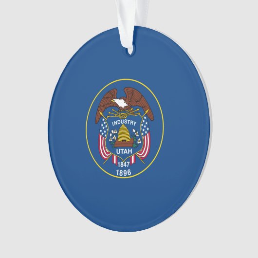 Utah State Flag Design Ornament (Vorderseite)