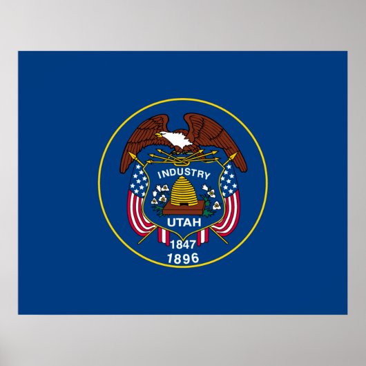 Utah State Flag Design Poster (Vorne)